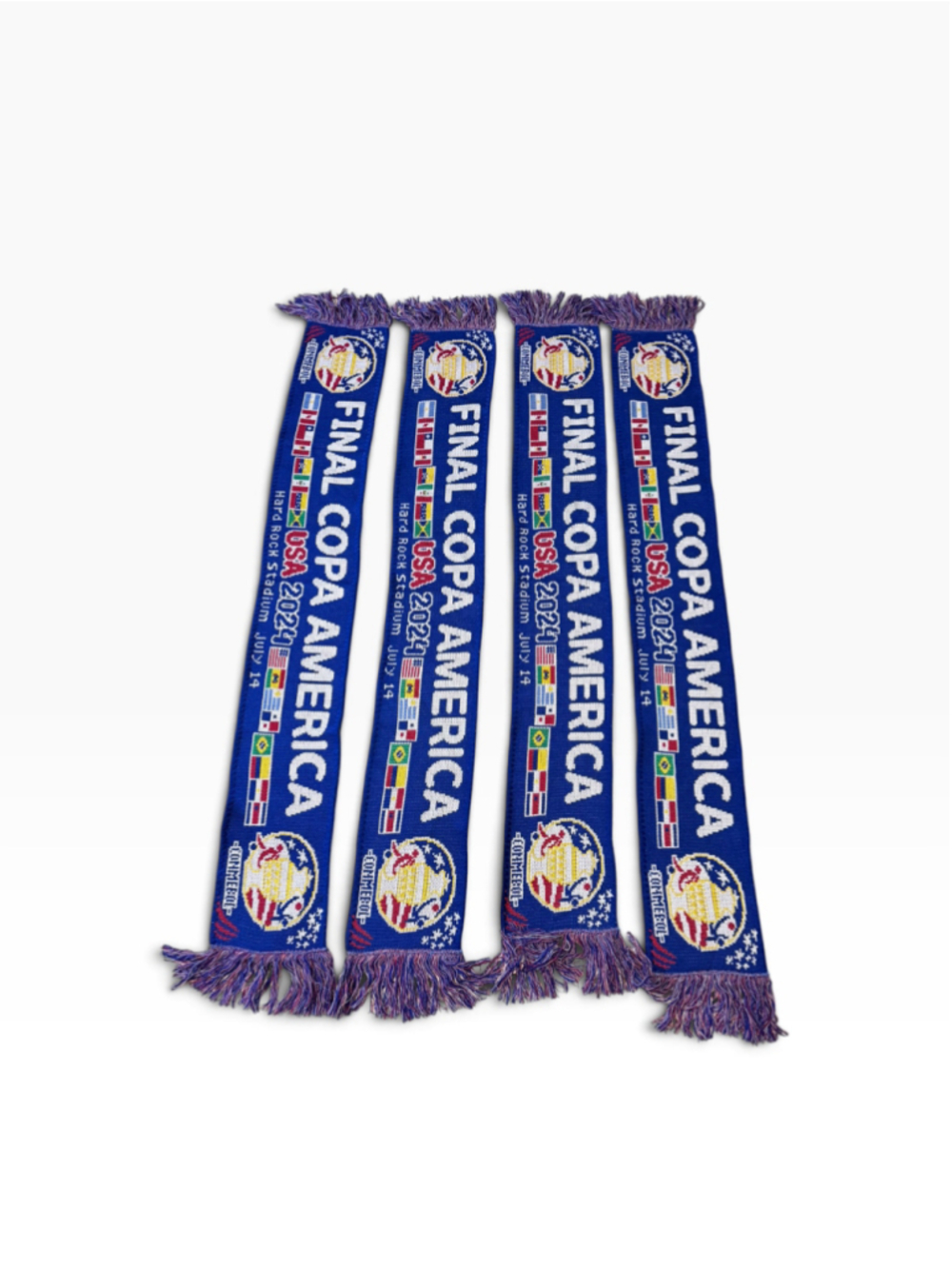 Unisex Copa America 2024 Final Scarf One Size Blue White